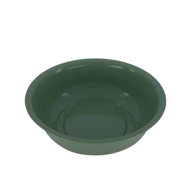 Bowl round metal 34x34x9.5cm - Green