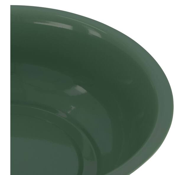 Bowl round metal 34x34x9.5cm - Green