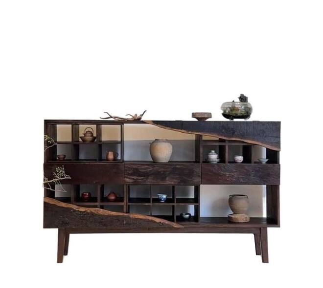 Cabinet sideboard reclaimed wood vintage 150x90x40cm - Brown