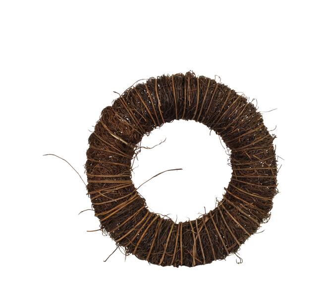 Wreath rattan 45x45x10cm - Natural