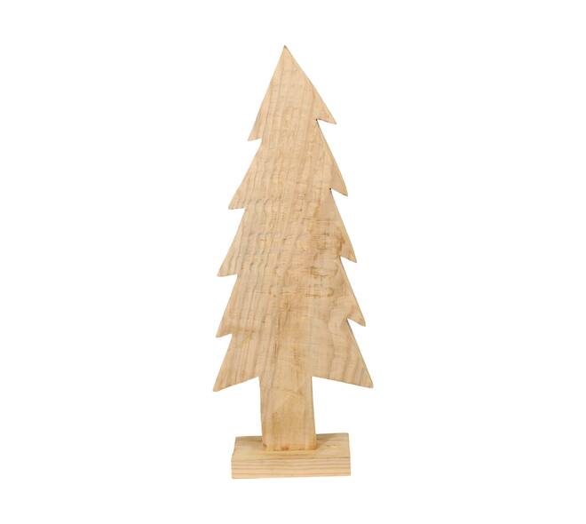 Tree paulownia wood on feet 21x8x58cm