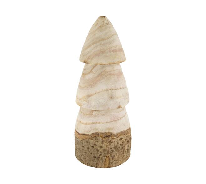 Statue tree paulownia wood 16x16x38cm - Natural