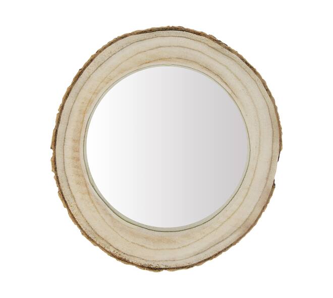 Mirror paulownia wood 28x28x4cm