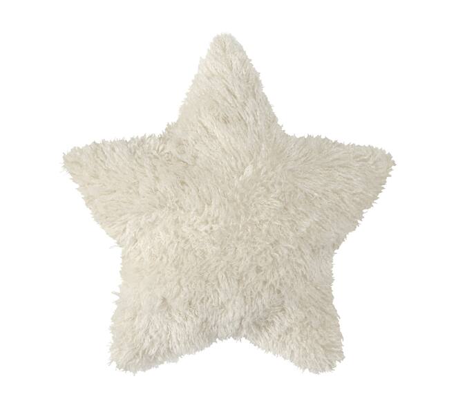 Cushion star polyester 45x45x8cm - White