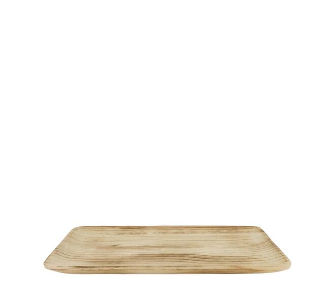 Tray rectangular paulownia wood 43x27x3cm - Natural