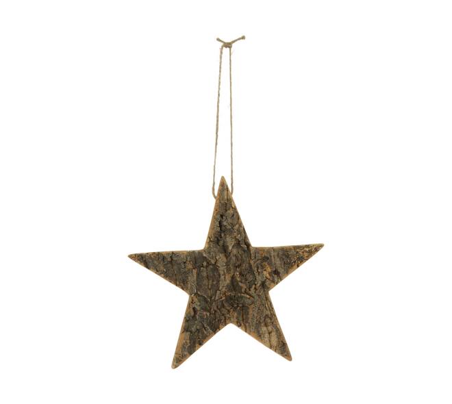 Hanger bark paulownia wood 28x28x3.5cm - Natural