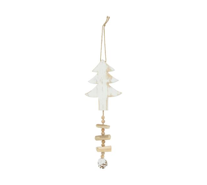 Hanger tree historic wood 14.5x1.5x40cm - Natural