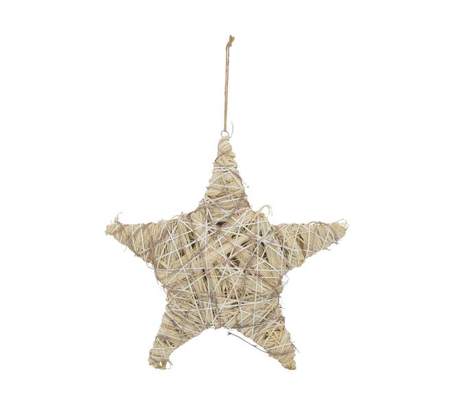 Hanger star grass 58x5x58cm - White