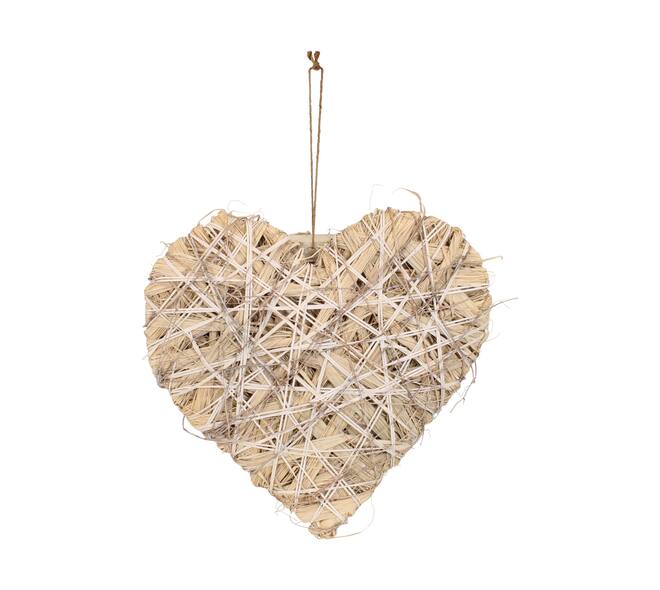 Hanger heart grass 58x4x68cm
