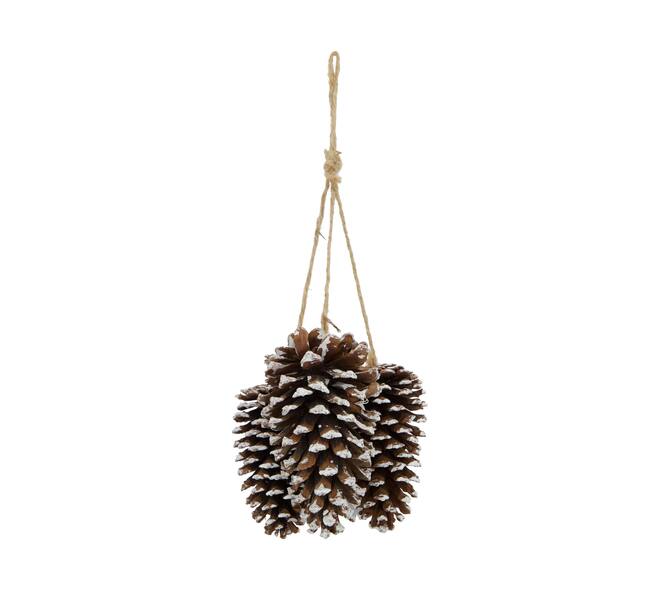Hanger pinecone 16x16x34cm - Natural