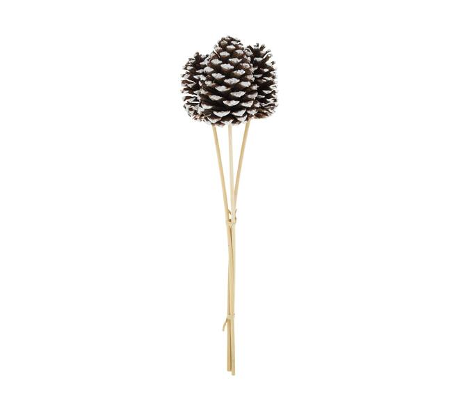 Pinecone nature on stick 14x14x55cm 3pc