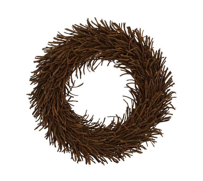 Wreath rattan 58x58x8.5cm - Natural