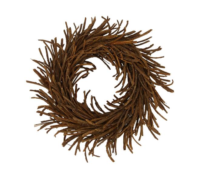 Wreath rattan 38x38x8cm - Natural