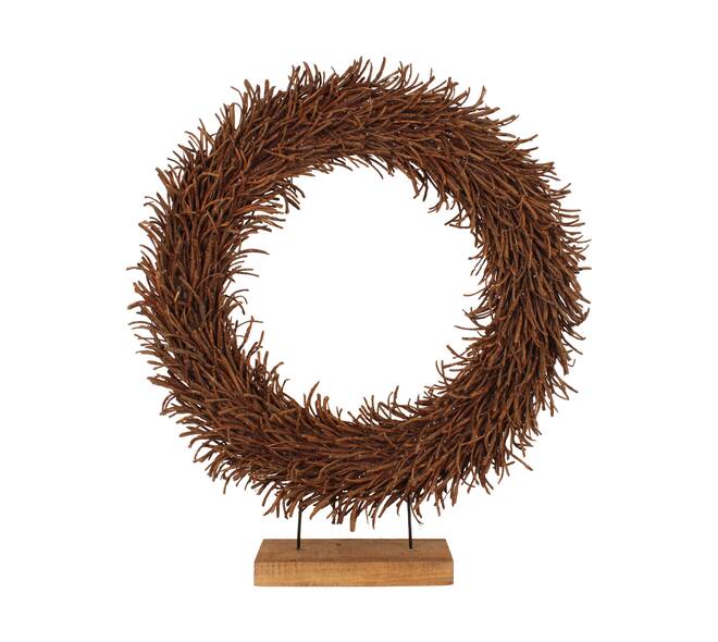 Wreath rattan on feet 84x15x94cm