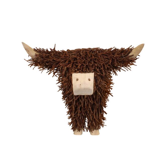 Statue ox rattan 118x63x66cm