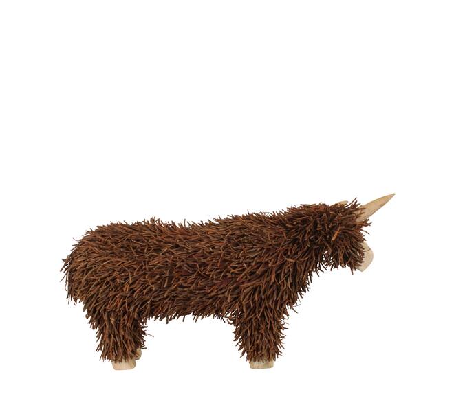 Statue ox rattan 118x63x66cm