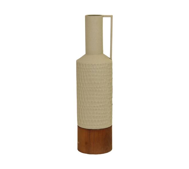 Bottle round metal 14x14x55cm