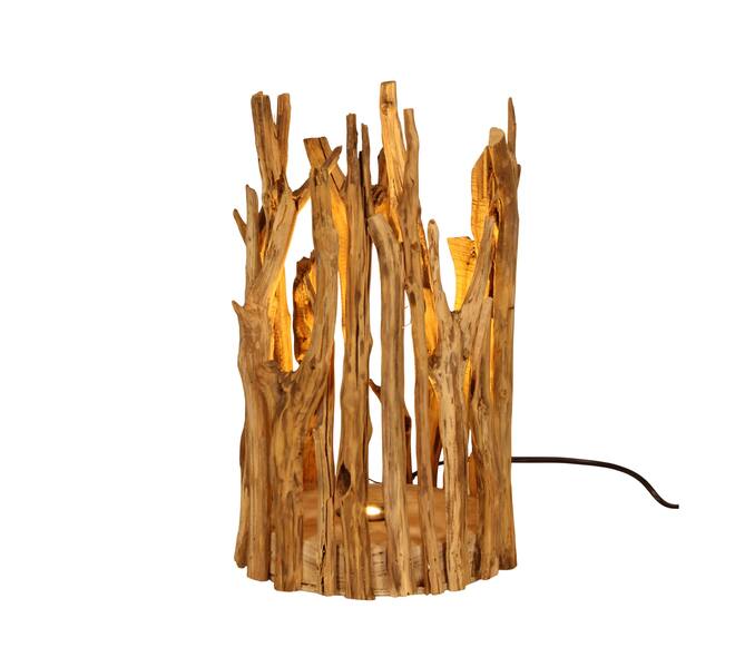 Table lamp chestnut 24x24x38cm