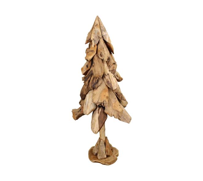 Tree erosion wood on feet 58x58x150cm - Natural