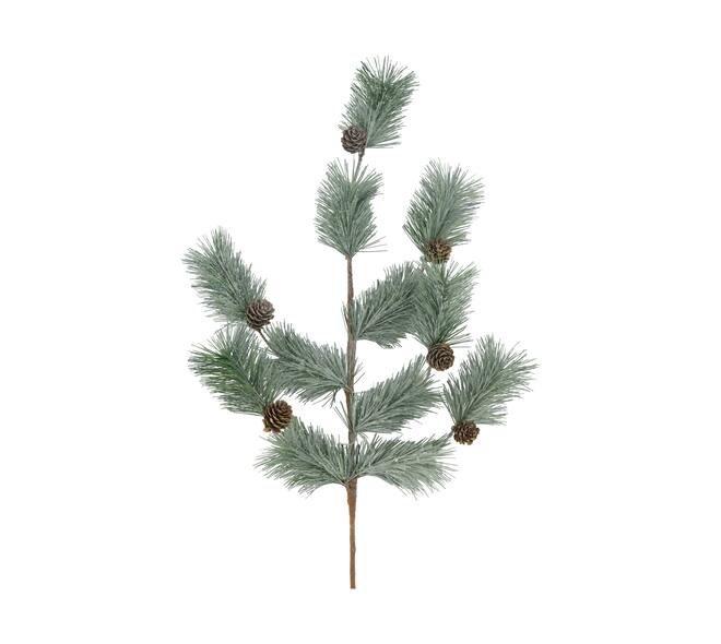 Branch pine needle with pinecone artificial 77x30x5cm