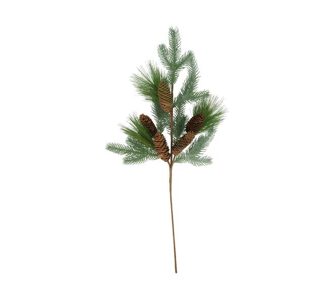 Branch pine needle  with pinecones artificial 77x25x5cm