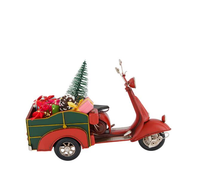 Figurine scooter tricycle metal 27x11.5x18.5cm