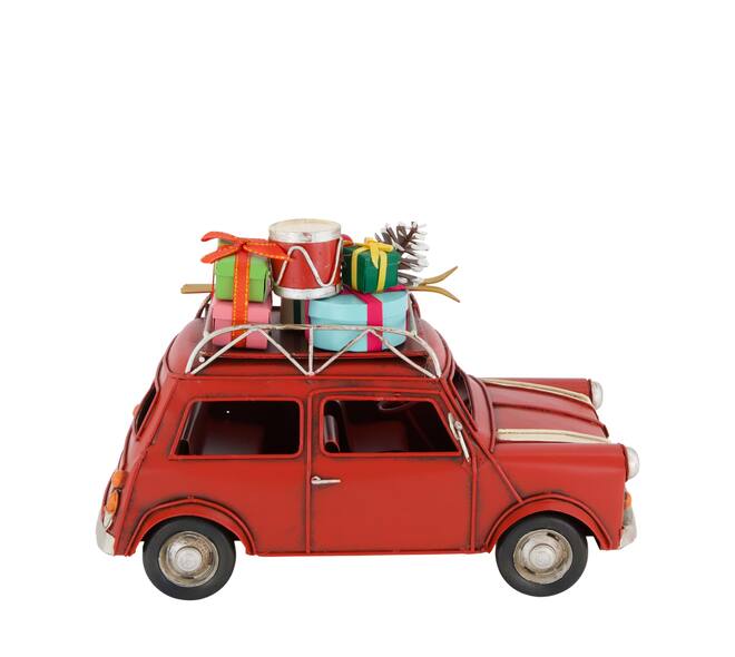 Figurine car metal 25x12.5x16.5cm - Red