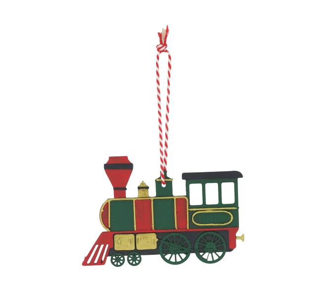 Hanger train metal 11x0.3x7.5cm - Red