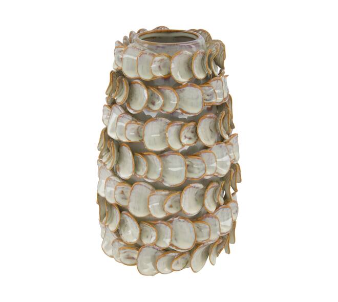 Vase ceramic 15.5x15.5x25cm - Cream