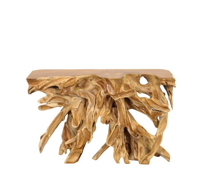 Table rectangular teak wood 118x39x75cm