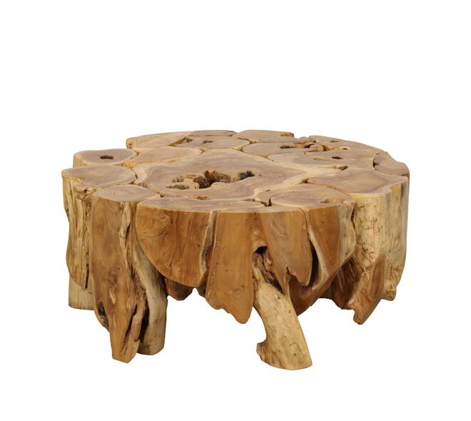 Table teak wood 100x100x45cm