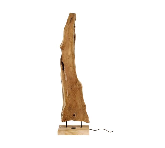Stehlampe organische Teakholz 30x20x118cm Natur