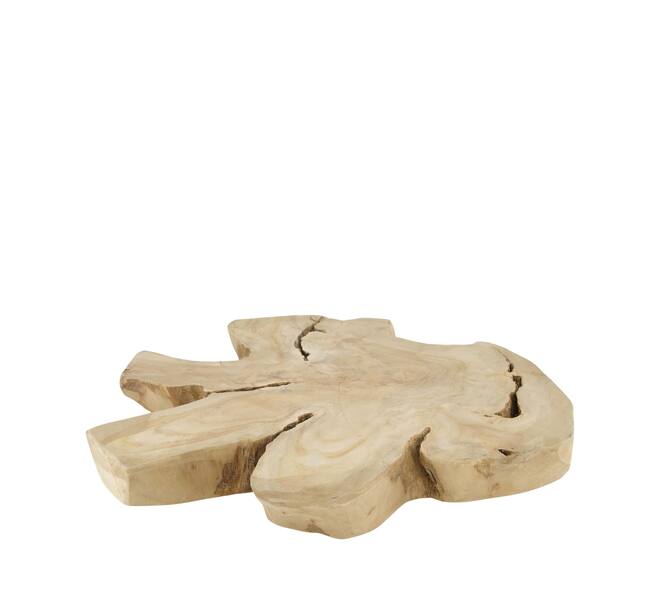 Slice teak wood d40h4cm Natural