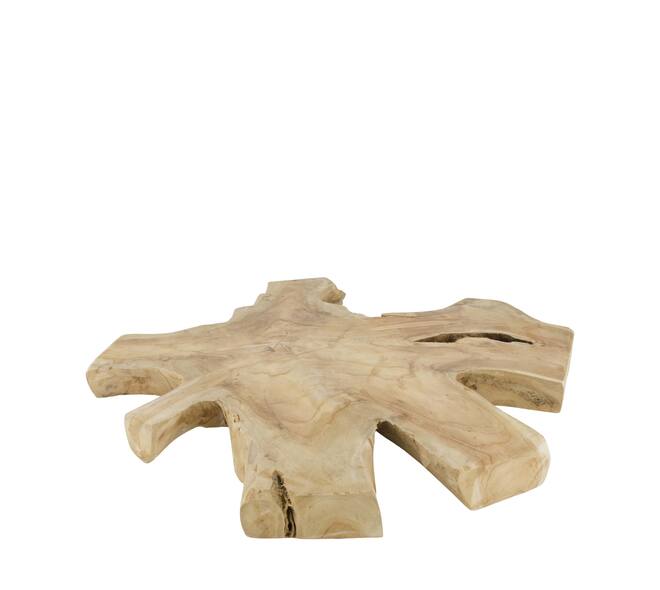 Tranche bois de teck d50h3cm naturel