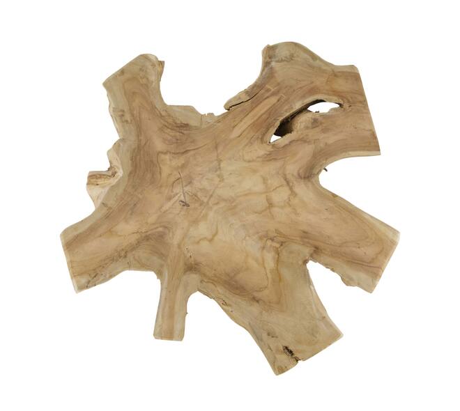 Tranche bois de teck d50h3cm naturel