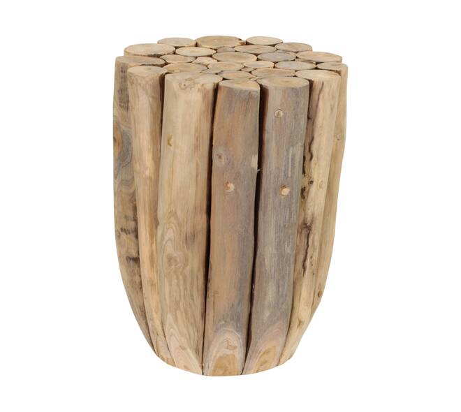 Side table teak wood 28x28x38cm