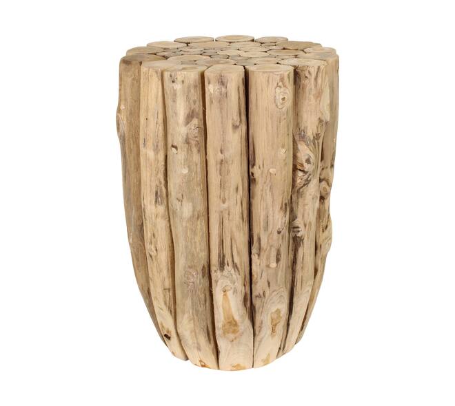 Side table teak wood 38x38x58cm