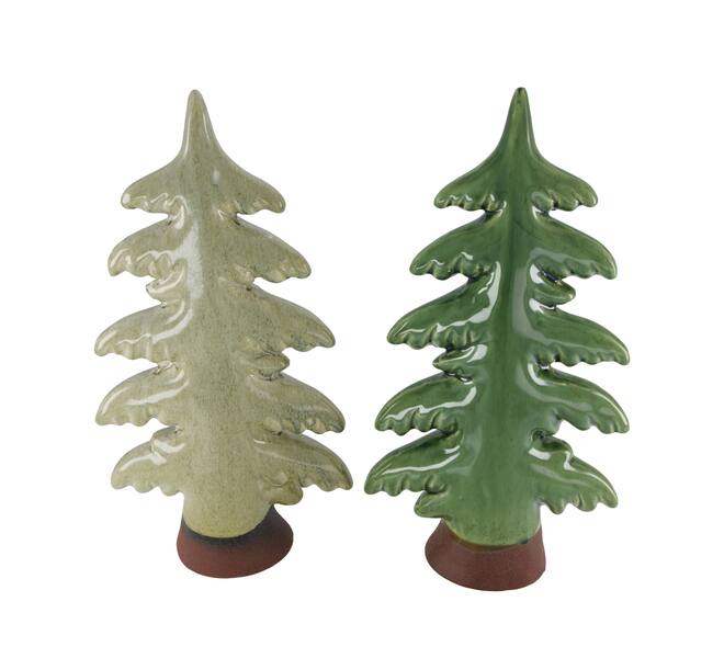 Statue tree ceramic 18x7x36cm 2 colours