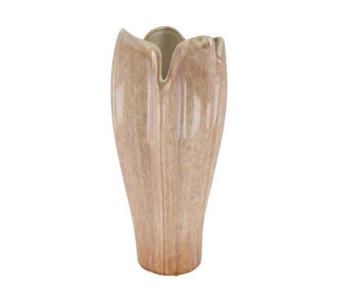 Vaas keramiek d15h33cm oud roze