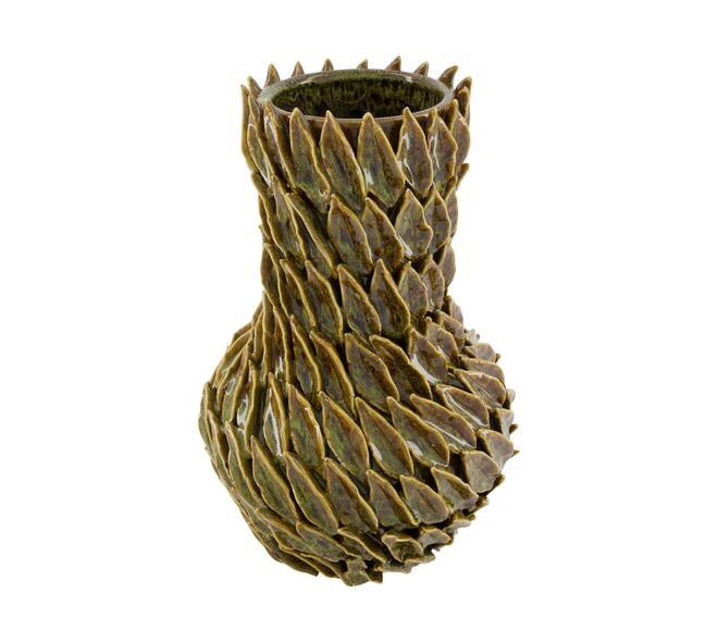 Vase leaf ceramic 25x25x39cm
