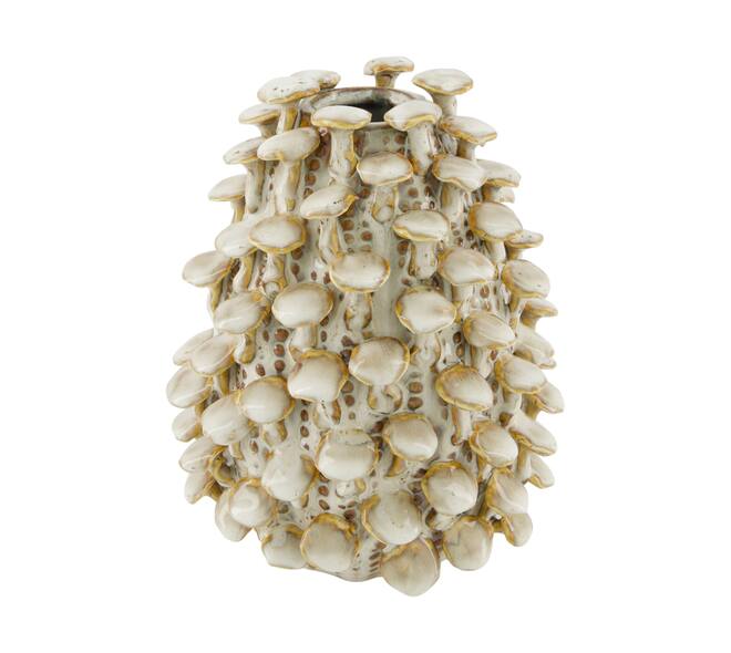 Vase mushroom ceramic 16.5x16.5x21cm