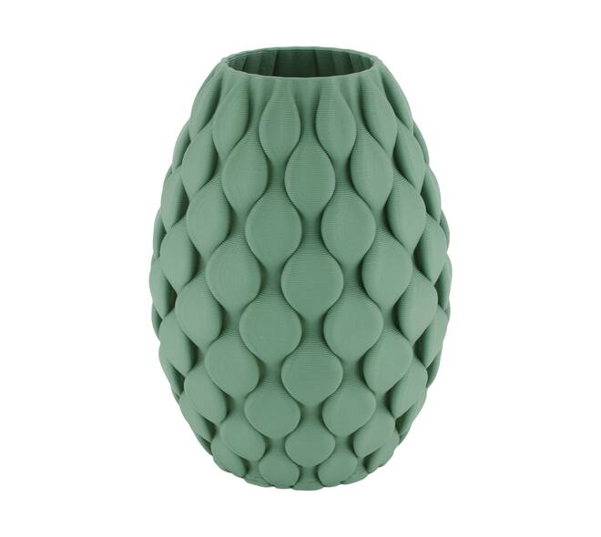Vase 3D ceramic 18.5x18.5x25cm