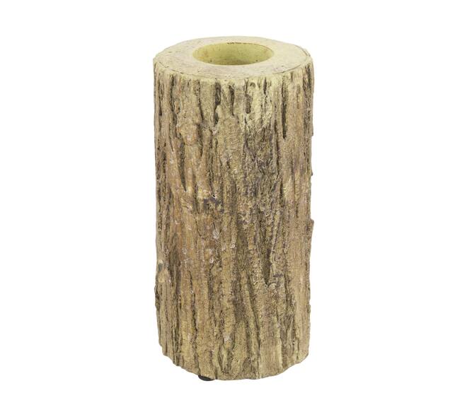Tealight holder cement 9x9x19cm