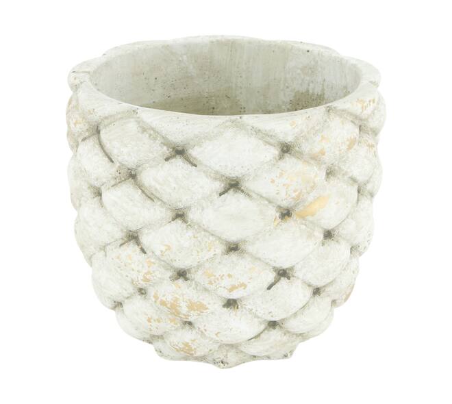 Planter round cement 12x12x11cm