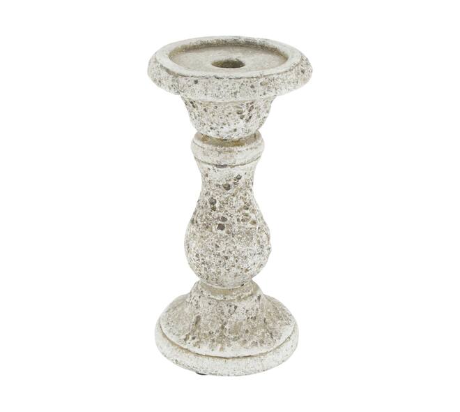 Dinnercandle holder cement 10x10x20cm