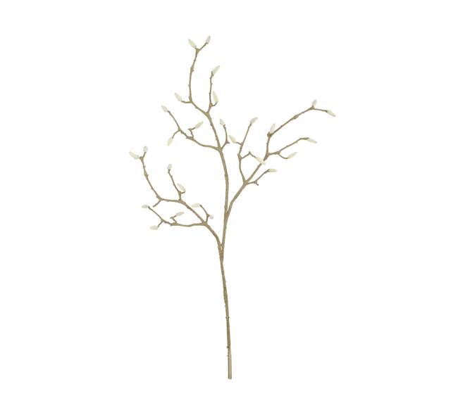 Zweig Magnolia künstlich 23x29x97cm weiß Natur