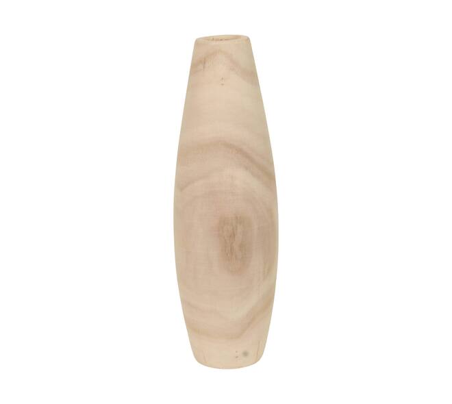 Bottle paulownia wood 13x13x38cm