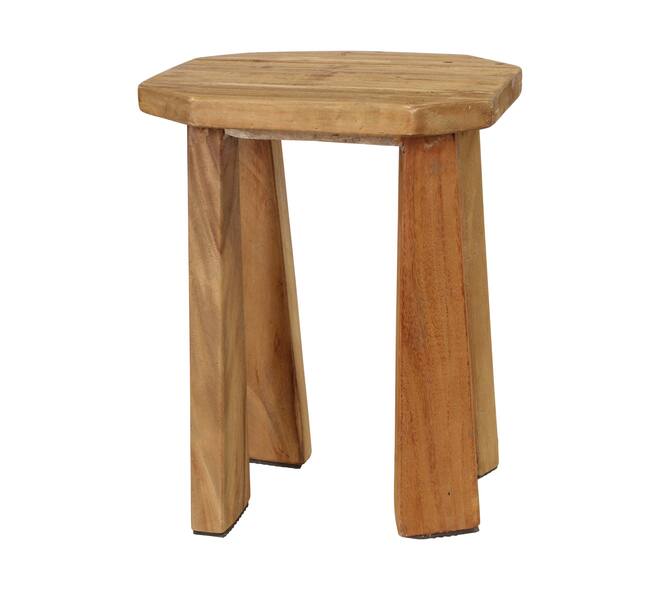 Stool teak wood 33x26x42cm