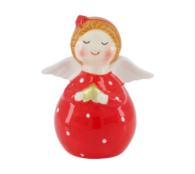 Figurine angel ceramic 8.3x6x10cm