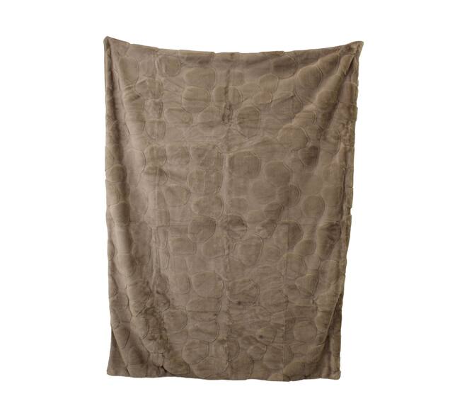 Plaid faux fur polyester 130x170x3cm